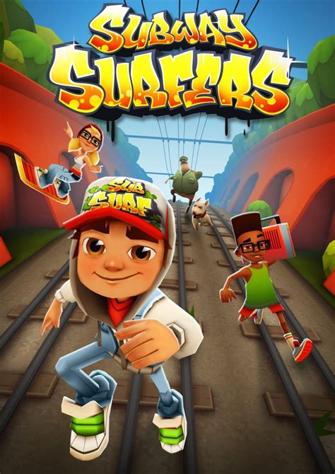 Play as the boy or girl, and run as fast as you can while dodging the trains. . 3kh0 subway surfers